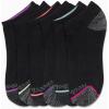 imageReebok Womens Low Cut Socks  6 Pack Soft Cushioned Athletic No Show Socks  Breathable Sports Socks for Women Size 410BlackPink Marl