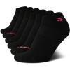 imageReebok Womens Low Cut Socks  6 Pack Performance Cushion Comfort No Show Socks  Breathable Athletic Socks for Women 410Black Logo