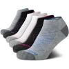 imageReebok Womens Low Cut Socks  6 Pack Soft Cushioned Athletic No Show Socks  Breathable Sports Socks for Women Size 410BlackWhiteGrey