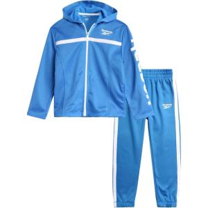 imageReebok Baby Toddler Boys Sweatsuit Set  2 Piece Full Zip Up Fleece Hoodie Jogger Pants Set Playwear Lounge Wear 12M7Bright Cobalt