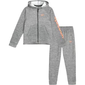 imageReebok Baby Toddler Boys Sweatsuit Set  2 Piece Full Zip Up Fleece Hoodie Jogger Pants Set Playwear Lounge Wear 12M7Pepper