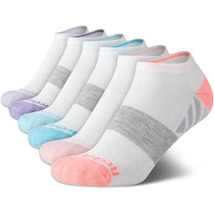 imageReebok Womens Low Cut Socks  6 Pack Soft Cushioned Athletic No Show Socks  Breathable Sports Socks for Women Size 410All White Multi