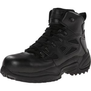 imageReebok Work Mens RB8695 Rapid Response RB Soft Toe 6quot Tactical Stealth Boot with Side Zipper Desert Tan MilitaryBlack