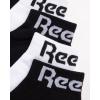 imageReebok Womens Socks  6 Pack Quarter Cut Moisture Wicking Stretch Performance Cushioned Socks for Women Sizes 410BlackWhite
