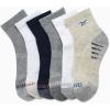 imageReebok Womens Socks  6 Pack Quarter Cut Moisture Wicking Stretch Performance Cushioned Socks for Women Sizes 410Navy Assorted