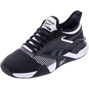 imageReebok Womens Nano Court SneakerBlack White Vector Red