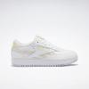 imageReebok Womens Club C Double SneakerWhiteLucid LilacSolar Acid Yellow
