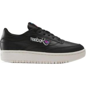 imageReebok Womens Club C Double SneakerCore BlackChalkLaser Pink