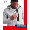 imageReebok Mens Jacket  Lightweight Softshell Jacket with Hood  Casual Weather Resistant Coat for Men SXXLIce Grey