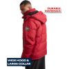 imageReebok Mens Winter Jacket  Heavyweight Quilted Puffer Parka Coat  Weather Resistant Jacket for Men LXXLDark Red