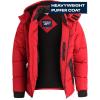 imageReebok Mens Winter Jacket  Heavyweight Quilted Puffer Parka Coat  Weather Resistant Jacket for Men LXXLDark Red