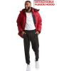 imageReebok Mens Winter Jacket  Heavyweight Quilted Puffer Parka Coat  Weather Resistant Jacket for Men LXXLDark Red