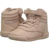 imageReebok UnisexChild Freestyle Hi SneakerFacebare BeigeWhite