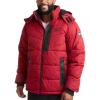 imageReebok Mens Winter Jacket  Heavyweight Quilted Puffer Parka Coat  Weather Resistant Jacket for Men LXXLDark Red
