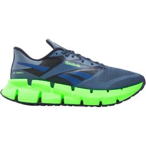 imageReebok Mens Floatzig 1 SneakerShadowTwilight BlueSolar Lime