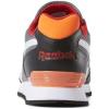 imageReebok Mens Classic Harman Run SneakerBlackAlloyPrimal RedSolar OrangeWhite
