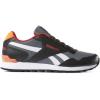 imageReebok Mens Classic Harman Run SneakerBlackAlloyPrimal RedSolar OrangeWhite