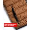 imageReebok Mens Jacket  Lightweight Hooded Quilted Puffer Coat  Warm Insulated Winter Jacket for Men S4XTimberBlack