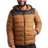 imageReebok Mens Jacket  Lightweight Hooded Quilted Puffer Coat  Warm Insulated Winter Jacket for Men S4XTimberBlack