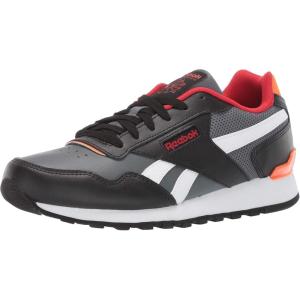 imageReebok Mens Classic Harman Run SneakerBlackAlloyPrimal RedSolar OrangeWhite