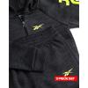 imageReebok Baby Toddler Boys Sweatsuit Set  2 Piece Full Zip Up Fleece Hoodie Jogger Pants Set Playwear Lounge Wear 12M7Black Straided