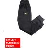 imageReebok Baby Toddler Boys Sweatsuit Set  2 Piece Full Zip Up Fleece Hoodie Jogger Pants Set Playwear Lounge Wear 12M7Black Straided
