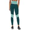 imageReebok Womens Lux HighRise LeggingsForest GreenTeal Color Blocking