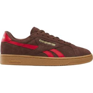 imageReebok UnisexAdult Club C Grounds UK SneakerCampus BrownVector RedGum