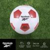 imageReebok  Premium Soccer Ball Advanced Build for Control ampamp Durability Size 5WhiteRed