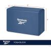 imageReebok Solid Yoga Block 4 x 6 x 9 Yoga Brick with Lightweight Support for Flexibility Balance ampamp Alignment Portable Foam Block for Fitness Home Workout Stretching ampamp MoreBlack