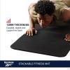 imageReebok Vector Stackable Fitness Mat 72quot x 24quot Black 12mm Foldable Yoga Mat for Floor Exercises and Stretching EVA Foam with Comfortable Grip 6 Panel Design for Home Gym Workout