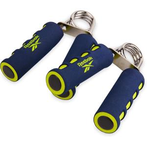 imageReebok 2Pack Hand Grips Spring Coiled Wrist Fingers ampamp Forearm Strength Trainer with Soft Foam Handles Improves Grip Strength Resistance Hand Gripper for Manual Exercises ampamp RehabBlueLime