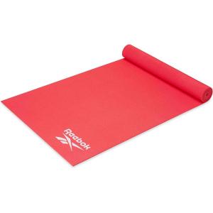 imageReebok 5mm Solid Yoga Mat 68quot x 24quot NonSlip Lightweight Foldable and Durable Exercise Mat with Carry Strap for Home Workout Yoga Pilates Fitness and Outdoor TrainingCherry