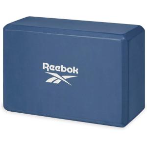 imageReebok Solid Yoga Block 4 x 6 x 9 Yoga Brick with Lightweight Support for Flexibility Balance ampamp Alignment Portable Foam Block for Fitness Home Workout Stretching ampamp MoreHoops Blue