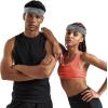 image1pc Unisex 225in Wide Workout Headband wStay Dry Technology Terry Cloth Band MoistureWicking Fabric  Quality Gym Hair Accessories for Active ComfortReebokGrey