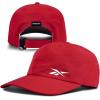 imageReebok Running Flow Hat  Mens  Womens  Lightweight  Performance  Adjustable  Reflective  Low Profile  AthleticFlow  Red