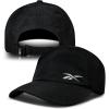 imageReebok Running Flow Hat  Mens  Womens  Lightweight  Performance  Adjustable  Reflective  Low Profile  AthleticFlow Piped  Black