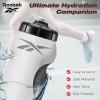 imageReebok Squeeze Water Bottles With Athletic Design  Water Bottle 24 oz  Sports Water Bottle  Reusable Water Bottle For Gym Running Hiking etc BPA Free BlackWhite