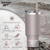 imageReebok Stainless Steel Tumbler With Lifestyle Design  40oz Tumbler With Handle  Double Wall Tumbler Vacuum Insulated  Leak Proof Tumbler For Men ampamp Women Black RBHS1006BKGray