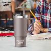 imageReebok Stainless Steel Tumbler With Lifestyle Design  40oz Tumbler With Handle  Double Wall Tumbler Vacuum Insulated  Leak Proof Tumbler For Men ampamp Women Black RBHS1006BKGray