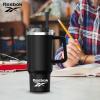 imageReebok Stainless Steel Tumbler With Lifestyle Design  40oz Tumbler With Handle  Double Wall Tumbler Vacuum Insulated  Leak Proof Tumbler For Men ampamp Women Black RBHS1006BKBlack