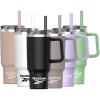 imageReebok Stainless Steel Tumbler With Lifestyle Design  40oz Tumbler With Handle  Double Wall Tumbler Vacuum Insulated  Leak Proof Tumbler For Men ampamp Women Black RBHS1006BKBlack