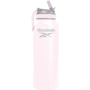imageReebok Lifestyle Stainless Steel Water Bottle  Insulated Water Bottle 32 oz With Straw  Double Wall Vacuum Insulated Sports Water Bottle BPA FreePink