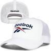 imageReebok Aero Trucker Hat  Snapback  Adjustable  Mesh Back  Retro  Baseball  Streetwear  Urban  LifestyleAero  White
