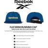 imageReebok Running Hat  Performance  Athletic  Lightweight  Quick Drying  Sun Protection  Reflective  Recycled MaterialsFlat Brim  Uniform Blue