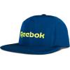 imageReebok Running Hat  Performance  Athletic  Lightweight  Quick Drying  Sun Protection  Reflective  Recycled MaterialsFlat Brim  Uniform Blue