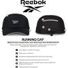 imageReebok Running Hat  Performance  Athletic  Lightweight  Quick Drying  Sun Protection  Reflective  Recycled MaterialsOne Series  Black