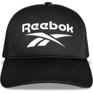 imageReebok Aero Trucker Hat  Snapback  Adjustable  Mesh Back  Retro  Baseball  Streetwear  Urban  LifestyleAero  Black