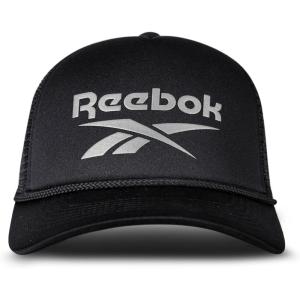 imageReebok Aero Trucker Hat  Snapback  Adjustable  Mesh Back  Retro  Baseball  Streetwear  Urban  LifestyleAero  BlackGrey