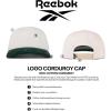 imageReebok Classic Hat  Snapback  Adjustable  Baseball Cap  Embroidered  Casual  Lifestyle  Athletic  Sports  RetroLogo Corduroy  ChalkCollegiate Green